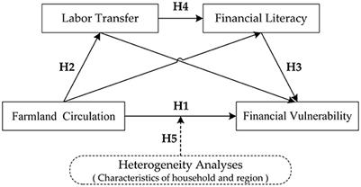 How farmland circulation affects household financial vulnerability in China: The chain mediation effect of labor transfer and financial literacy